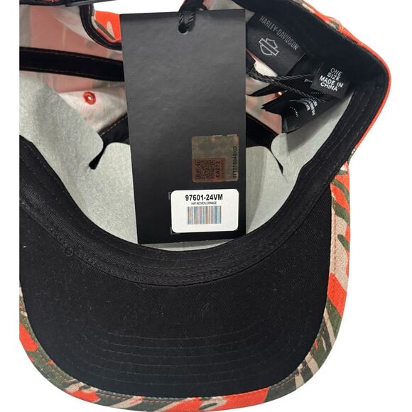 NWT! Harley Davidson Faster Adjustable Snapback Baseball Racing Cap - One Size - Picture 7 of 7